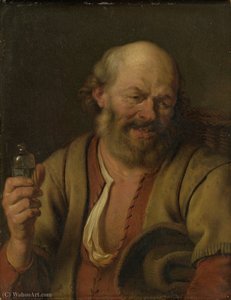 A Man With A Drink Bottle — Arie De Vois