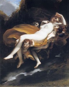 Psyche wird in den Himmel gebracht