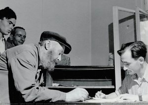 Jewish survivors registering at the employment service of the Central Committee of the Jews in Poland