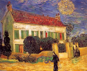 White House At Night — Vincent Willem Van Gogh, Post-impressionism