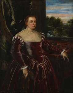 Portrait Of Dogaressa Morosina Morosini — Jacopo Tintoretto