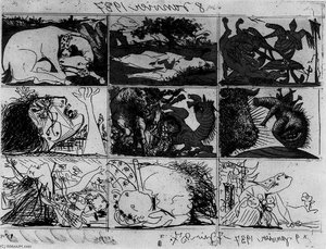 El Sueño Y La Mentira De Franco I (versión 2) — Pablo Picasso, Expresionismo