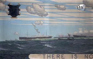 'there Is No Uninhabitable Unnavigable' (triptych, Left Wing) — Charles Pears