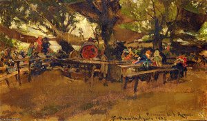 Romeria De San Roque — Francisco Pradilla Ortiz
