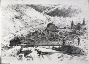Italiano Ponte su torrente di alta montagna)