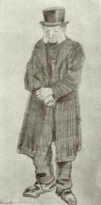 Orphan Man With Top Hat And Hands Crossed — Vincent Willem Van Gogh, Contemporary Realism