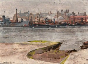 Armed Trawlers, Stornaway — Stephen Bone