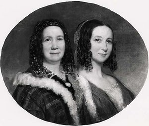 Sarah Stuart Dunn And Harriet Reid, (painting) — George Peter Alexander Healy