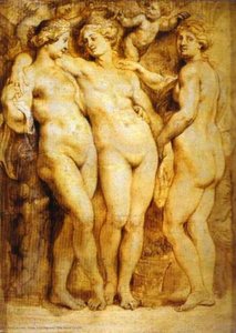Die Drei Gräzin — Peter Paul Rubens, Baroque
