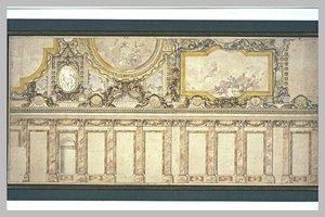 Projet Pour Une Partie De La Voûte De La Grande Galerie De Versailles — Charles Le Brun