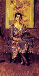 The Sitting Lady Sun — Isaac Lazarus Israels