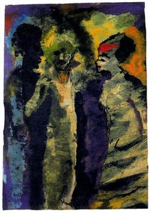 Conversation (with Shadows) — Emile Nolde