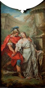 Jerusalem Delivered Rinaldo Disarming Armida — Charles-andré Van Loo