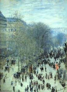 Boulevard Des Capucines, Oil On Canvas, The Nels — Claude Monet, Impressionism