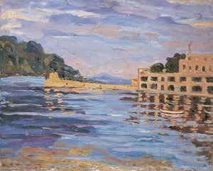 The Club House And Jetty, Saint Jean Cap Ferrat — Winston Spencer Churchill