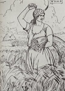 Harvester — Boris Mikhailovich Kustodiev