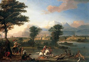 The Stag Hunt — Abraham Danielsz Hondius