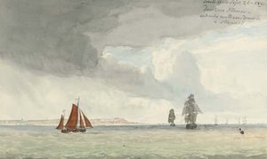 Shipping Off Lowestoft — John Christian Schetky