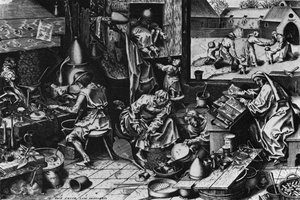 The Alchemist — Пијетр Бругел Старији, Northern Renaissance