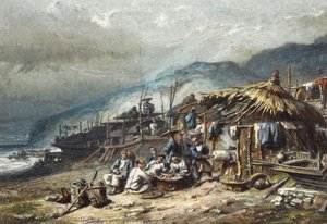 Chinese Fishermen — Auguste Ambroise Borget
