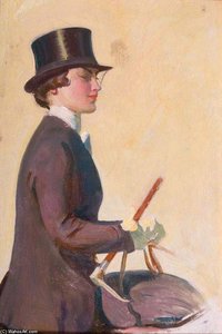 Study Of Lady Munnings For 'our Mutual Friend The Horse' — Sir Alfred James Munnings