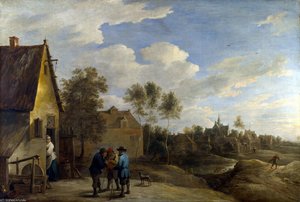 A View Of A Village — David Teniers The Younger