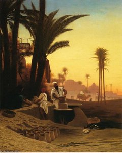 The Egyptian Potter — Charles Théodore Frère Dit Frère Bey