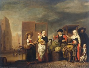 Groentemarkt — Nicolaes Maes