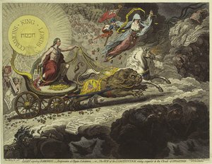 Light Expelling Darkness — James Gillray
