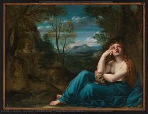 Mary Magdalene In The Desert — Annibale Carracci