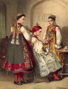German Costume Bohmen Kreis Pilsen -