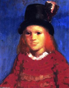 Little Girl In A Top Hat — George Benjamin Luks