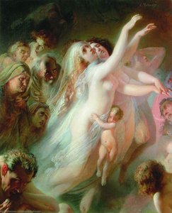 Charon Carries Dead Souls Across The River Styx — Konstantin Yegorovich Makovsky