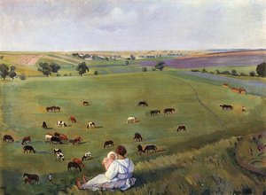 In The Meadow — Zinaida Serebriakova