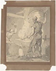 A Blacksmith — Thomas Rowlandson