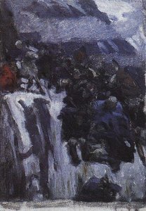 Russian Troops Under Suvorov Crossing The Alps (study) — Vasily Ivanovich Surikov, Nothing
