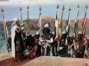Moses Blesses Joshua Before The High Priest — Jacques Joseph Tissot