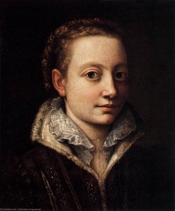 Portrait Of Minerva Anguissola — Sofonizba Anguizola, Mannerism