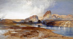 Cliffs, Green River, Wyoming — Thomas Moran