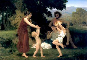 The Pastoral Recreation 1868 — William-adolphe Bouguereau