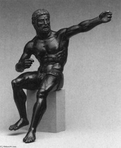 Seated Hercules Shooting at the Stymphalian Birds