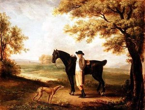 Horse, Rider And Whippet