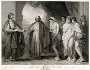 Alfred The Third King Of Mercia Visiting William D' Albanac — Benjamin West