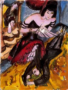 Pantomime Reimann, Revenge Of The Dancer — Ernst Ludwig Kirchner, Expressionist Painting