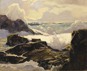 At High Tide — Frederick Judd Waugh