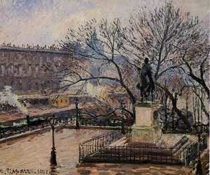 El Tarrace Elevado Del Puente Nuev Y Estatua De Henri Iv — Camille Pissarro