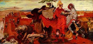 The Romans Building Manchester — Ford Madox Brown