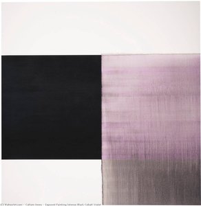 Exposed Painting Intense Black Cobalt Violet — Callum Innes