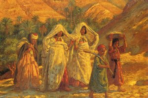 Arab Women And Children — Alphonse-étienne Dinet