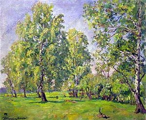 Birch Trees In Early Spring — Pyotr Konchalovsky